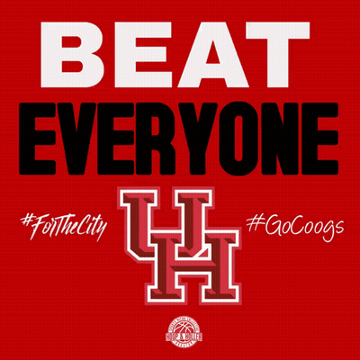 Beat Everyone Poster H On Red Background GIF