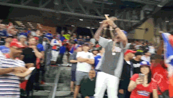 Beat La Energetic Baseball Fans Screaming GIF
