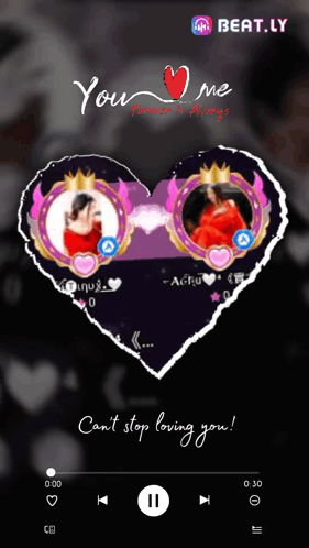 Beat.ly App Playing You Me Forever And Always GIF