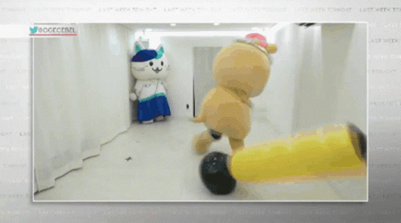 Beat Up Pole Getting Attacked GIF
