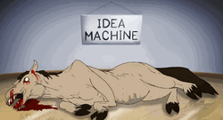 Beating A Dead Horse For A Card GIF