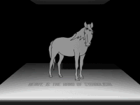 Beating A Dead Horse Using Compresser GIF