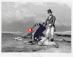 Beating A Dead Horse With Wood GIF