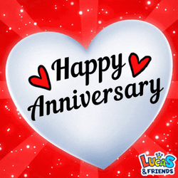 Beating Heart Happy Anniversary Meme GIF