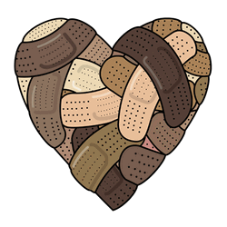 Beating Hurt Heart Band Aid Covered  GIF