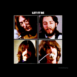 Beatles Band Let It Be Album Cover GIF