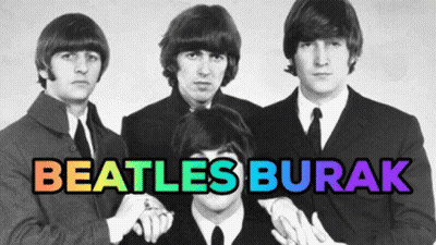 Beatles Poster Saying Beatles Burak GIF