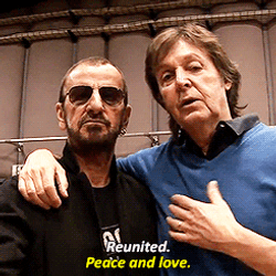 Beatles Ringo Starr Paul McCartney Reunion GIF