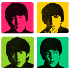 Beatles Rock Band Image Compilation GIF