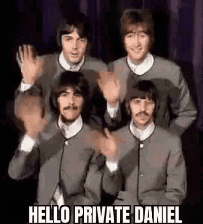 Beatles Waving Hands In The Air GIF