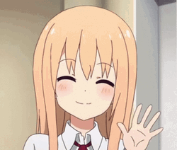 Beautiful Anime Cute Wave GIF