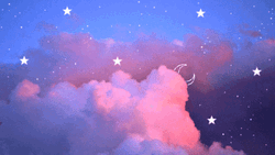 Beautiful Anime Moon And Stars Purple Sky
