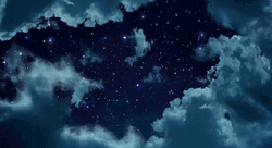 Beautiful Anime Night Sky Blue Stars