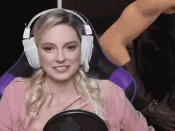 Beautiful Briana White Clutching Pearls   GIF