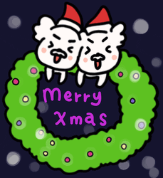 Beautiful Christmas Wreath Merry Christmas GIF