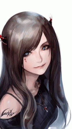 Beautiful Demon Anime GIF