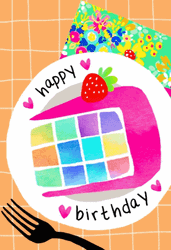 Beautiful Dinner Plate Happy Birthday GIF