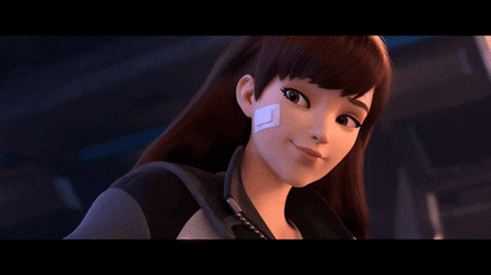 Beautiful Dva Look Down To Up GIF