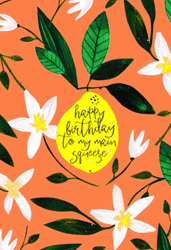 Beautiful Flowers Changing Hue Happy Birthday GIF