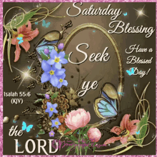 Beautiful Flowers Happy Sabbath GIF