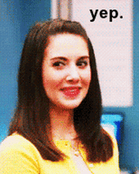 Beautiful Girl Says Yep GIF
