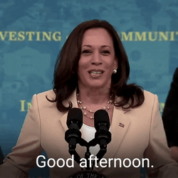 Beautiful Good Afternoon Vice President Kamala Harris GIF
