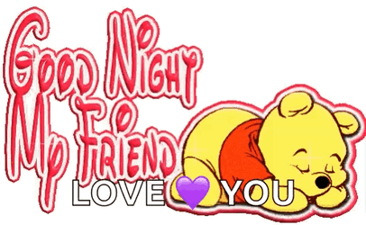 Beautiful Good Night Winnie The Pooh Sleeping GIF