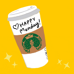 Beautiful Happy Monday Starbucks Coffee GIF