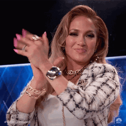 Beautiful Jennifer Lopez Aplausos GIF