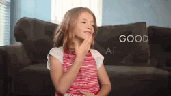 Beautiful Kid Good Afternoon Sign Language GIF
