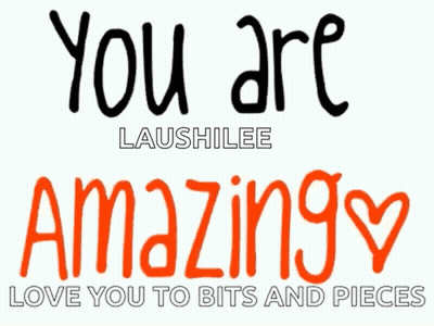 Beautiful Love You To Bits And Pieces Sign GIF