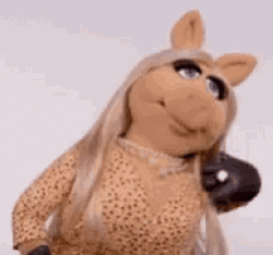 Beautiful Miss Piggy Looks GIF