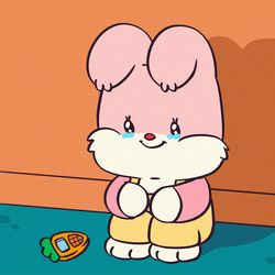 Beautiful Monday Smiling Teary Eyed Pink Bear GIF