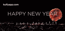 Beautiful New Year Fireworks GIF