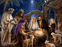 Beautiful Night Nativity Of Jesus Christ