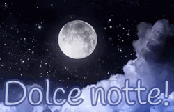 Beautiful Night Sky And Shining Stars Buona Notte GIF