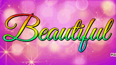 Beautiful On Pink GIF