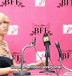 Beautiful Paris Hilton Good Afternoon GIF