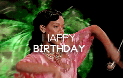 Beautiful Rihanna Dancing Happy Birthday Queen GIF