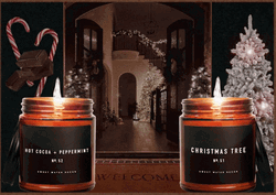 Beautiful Scented Candles Merry Christmas GIF