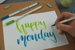 Beautiful Scribbling Happy Monday GIF