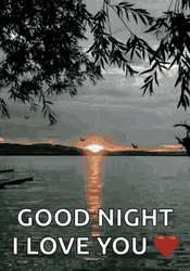 Beautiful Sunset Good Night Love You Greeting GIF