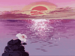 Beautiful Sunset Scenery Anime Aesthetic