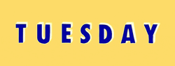 Beautiful Tuesday Retro Logo GIF