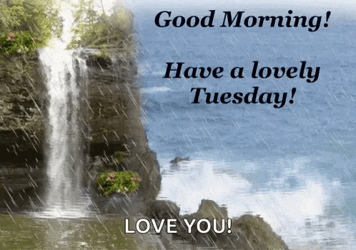 Beautiful Tuesday Waterfalls GIF