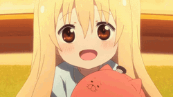 Beautiful Umaru Chan Smiling GIF