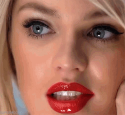 Beautiful Women With Red Lipsticks GIF