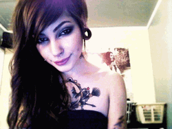Beautiful Women With Tattoo GIF