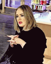 Beautiful Yet Confused Adele GIF