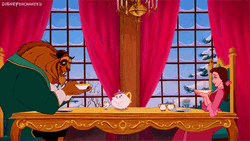Beauty And The Beast Belle Tea Date GIF